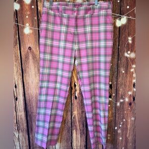 Nike Pink Plaid Golf Dry Fit stay Cool Pants